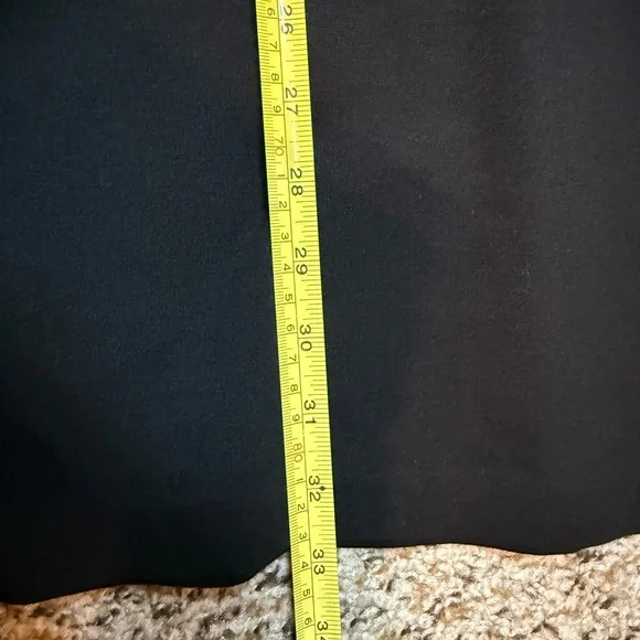 Kensie Black and Beige Striped Peplum Dress, size L - Picture 7 of 9